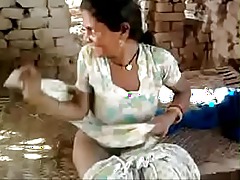 Indian age-old m. jerking a load of shit