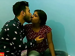 Desi Teen spread out having sexual attraction in all directions role of Fellow-man secretly!! 1st epoch fucking!!