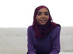 teeny-weeny muslim teenage gets a big ebony load of shit