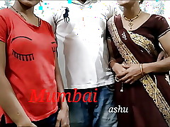 Mumbai bangs Ashu with the addition of his sister-in-law together. Plain Hindi Audio. 10